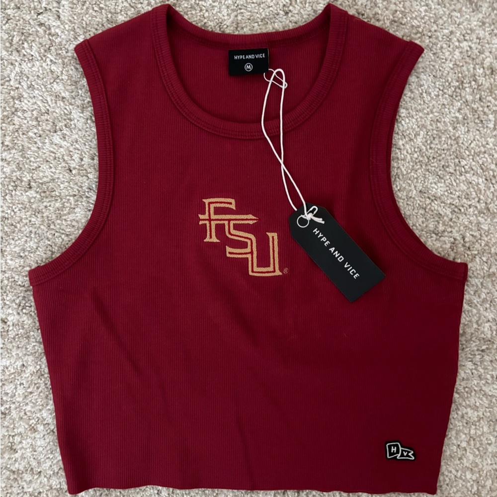 Hype and Vice Florida State Crop Top